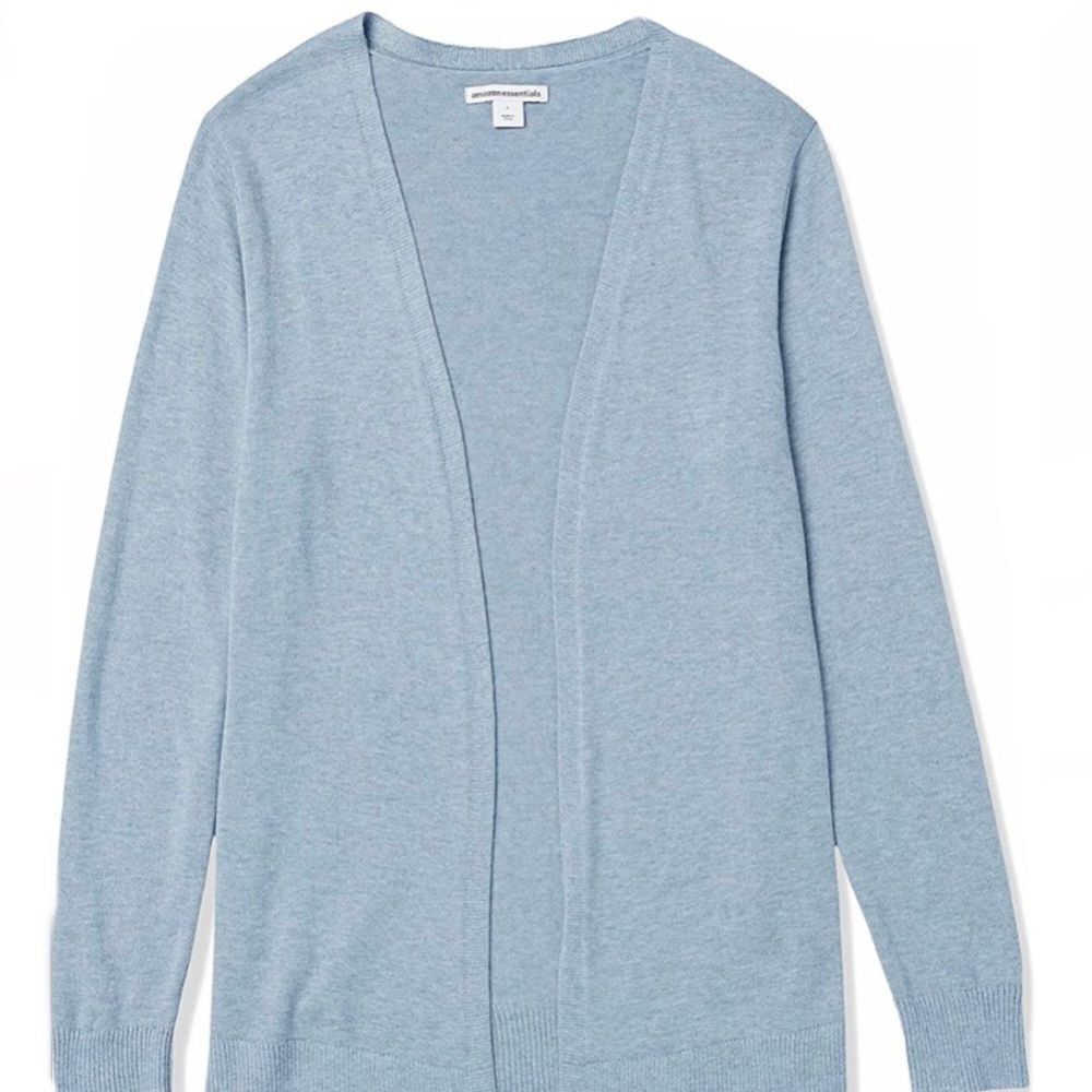 Amazon Essentials Women's Lightweight Open-Front Cardigan Sweater Blue Sz M - Picture 11 of 11